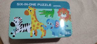 Puzzle 6 en 1 Animales para Bebé