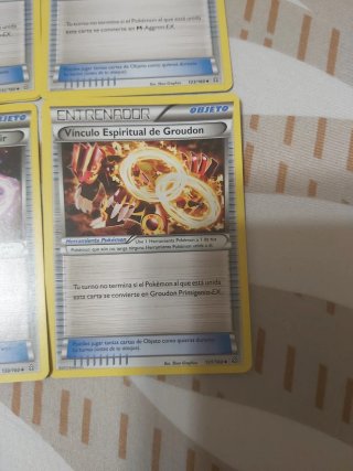 Lote 5 Cartas Pokémon Vínculo Entrenador