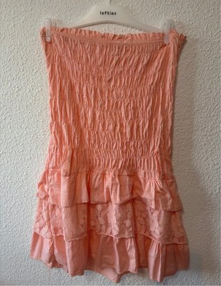 Vestido corto vintage rosa salmón