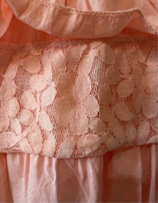 Vestido corto vintage rosa salmón