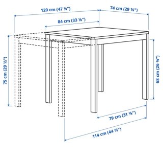 Mesa comedor extensible IKEA VIHALS