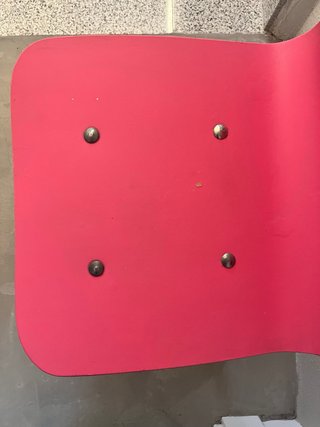Silla infantil rosa y azul  con ruedas