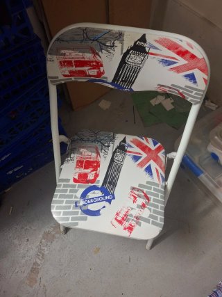 Silla plegable diseño Londres