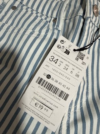 Pantalón rayas Stradivarius Talla 34