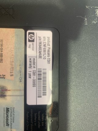 Ordenador portátil Compaq retro negro