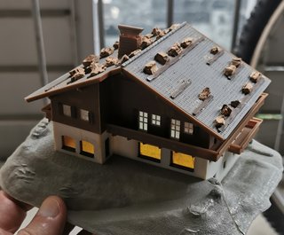 FALLER N casa miniatura maqueta tren escala 1/160
