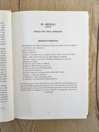 El abuelo Benito Pérez Galdós Ediciones Rueda 2001