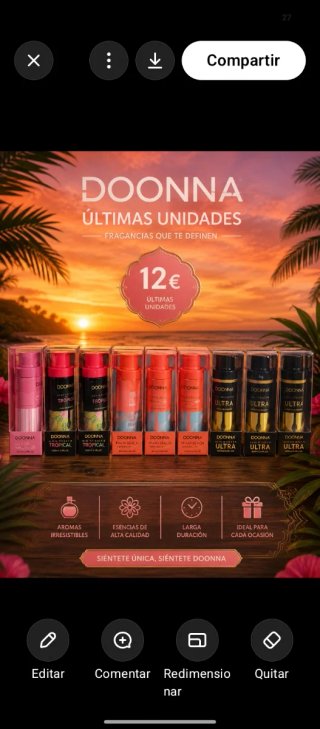 Colonia DOONNA Últimas Unidades 12€