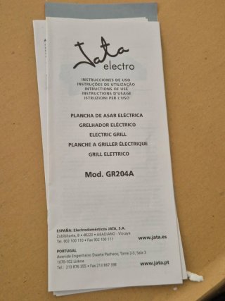 Plancha Eléctrica Jata GR204A 2000W