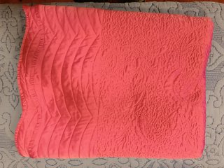 Edredón Colcha Cama 135cm Naranja/Rosa