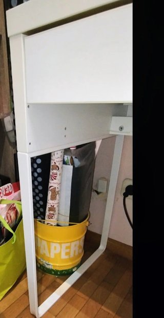 Escritorio blanco 2 cajones