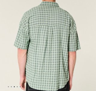 2 Camisas Hollister Manga Corta XL Cuadros