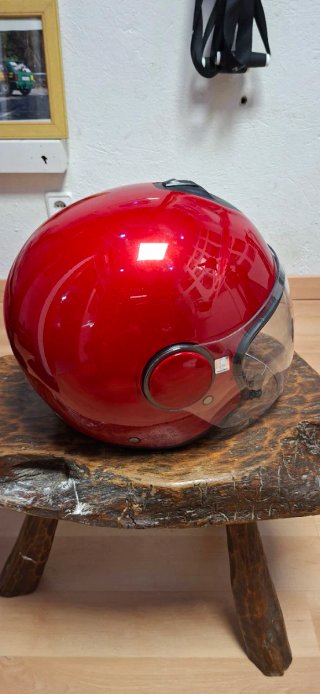 Casco Moto Jet AGV Rojo