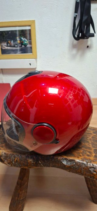 Casco Moto Jet AGV Rojo