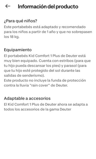 Mochila portabebés Deuter