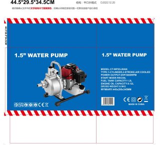 Motobomba Agua 2HP 1.5” 2T 3600RPM