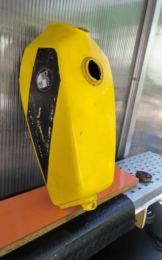 Depósito Puch Minicross 49cc Chapa Amarillo