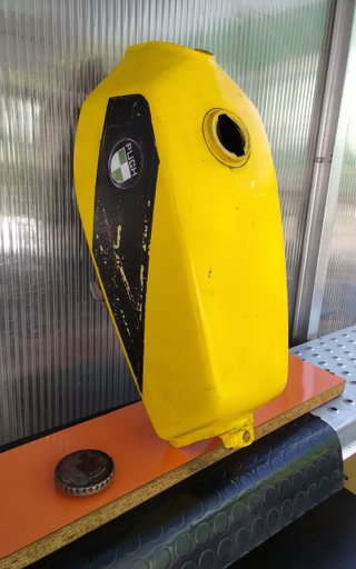 Depósito Puch Minicross 49cc Chapa Amarillo