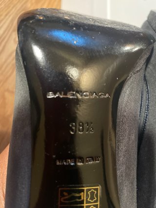Scarpe Balenciaga tacco grigio nero