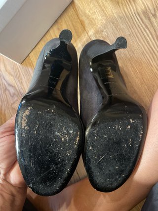 Scarpe Balenciaga tacco grigio nero