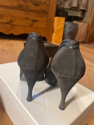 Scarpe Balenciaga tacco grigio nero