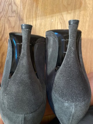 Scarpe Balenciaga tacco grigio nero