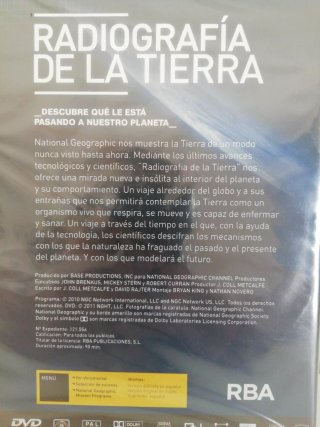 DVD Radiografía de La Tierra - National Geographic