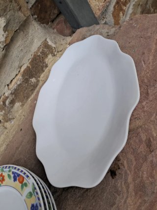 Vajilla de porcelana diseño floral+Bandeja