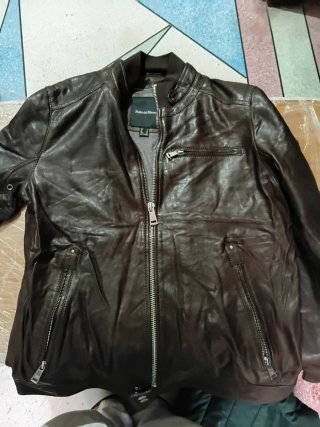 Chaqueta de cuero Pedro del Hierro marrón
