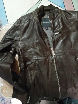 Chaqueta de cuero Pedro del Hierro marrón