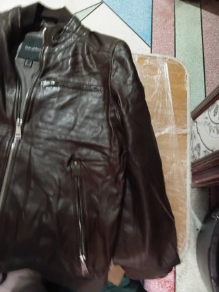 Chaqueta de cuero Pedro del Hierro marrón