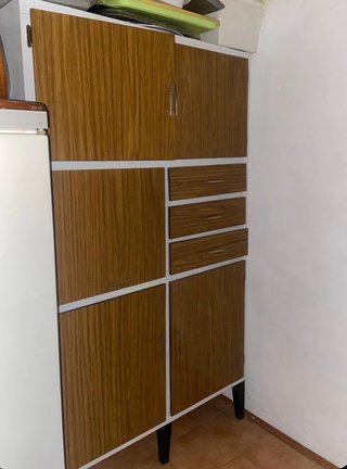 Alacena Cocina Vintage Madera y Metal