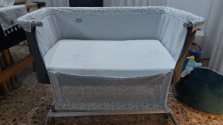 MINICUNA COLECHO JANE BABYSIDE STAR GRIS,COLCHON