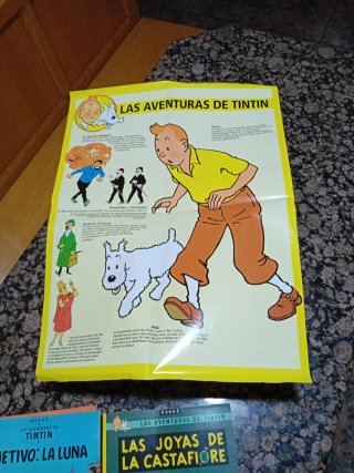 2 clásicos de Tintin+póster