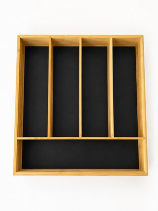 Organizador de cubiertos de bambú