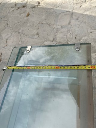 Mostrador Vitrina Cristal Metal y madera
