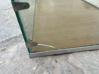 Mostrador Vitrina Cristal Metal y madera