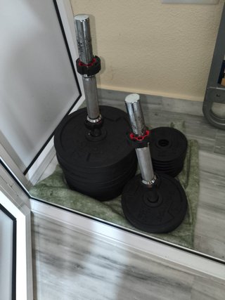 Mancuernas y discos gimnasio 56 kg