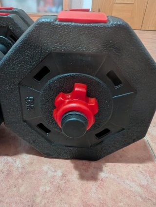 Mancuernas Ajustables 15kg (Par) 2 en 1.