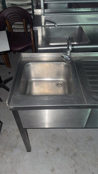 Fregadero Acero Inox 3 Cubas 2.20x60x85