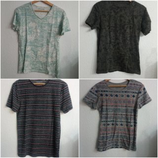 Lote 4 Camisetas Hombre Talla XS