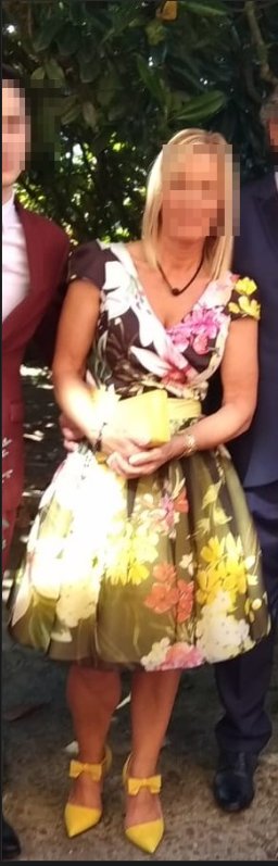 Vestido floral midi talla 40