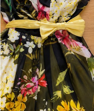Vestido floral midi talla 40