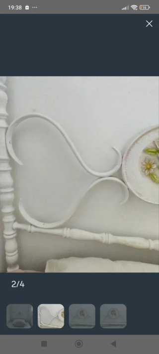 Cabecero de madera blanco 90cm