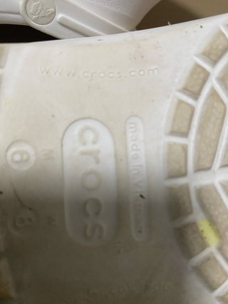 Zuecos Crocs Blancos W8