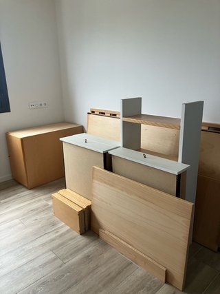 Mueble cama nido con almacenaje