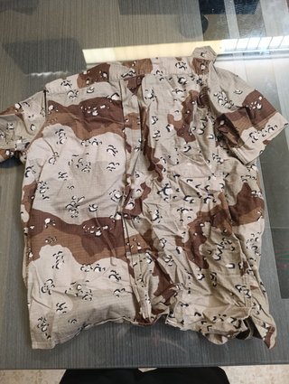 Camisola Militar Manga Corta Desierto