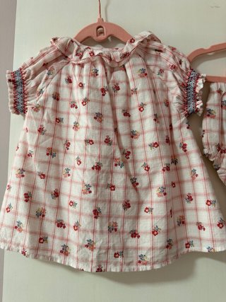 Conjunto bebé vestido y braguita coconut