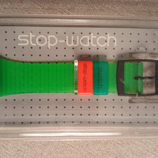 Reloj Swatch STOP Negro y Verde