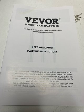 : Bomba Pozo Profundo VEVOR 750W 4SDM4/10